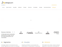 Tablet Screenshot of entregou.com